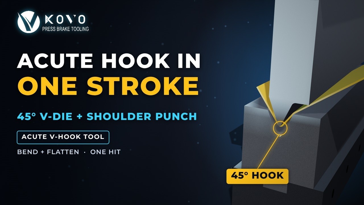 Acute V-Hook Tool: Form a 45° Hook with a Flat Flange