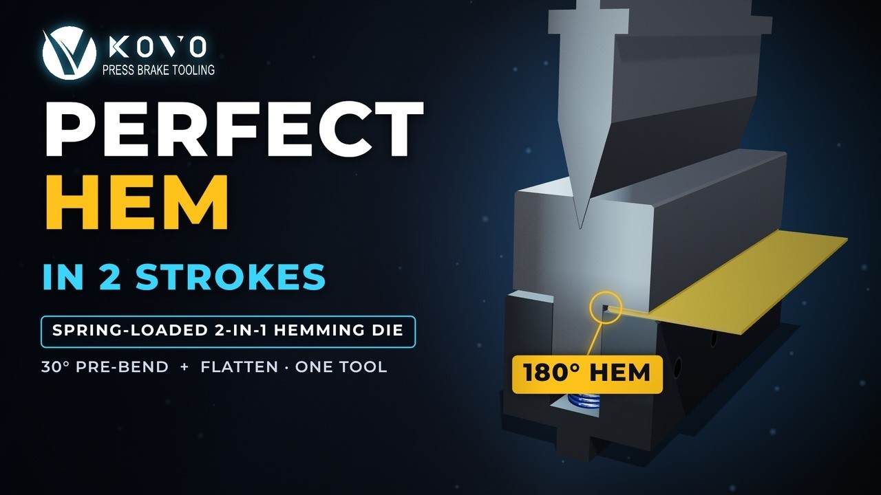 Spring-Loaded Hemming Die: Pre-Bend and Flatten in Two Strokes