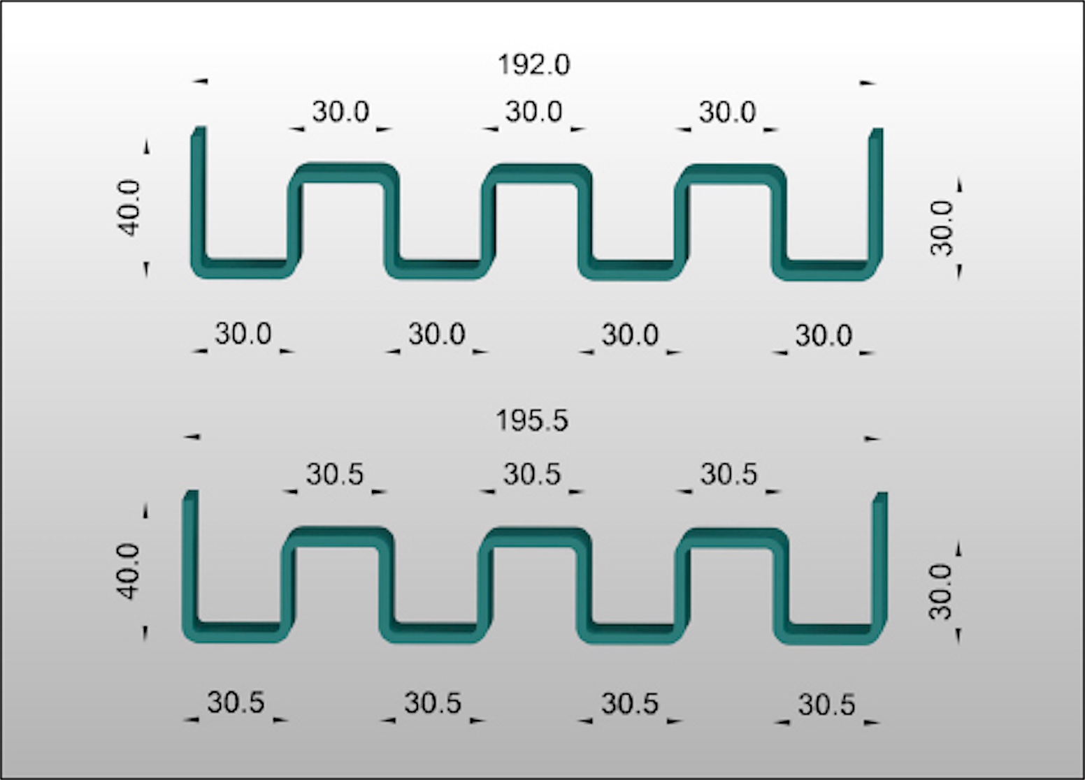 Multi-bend error propagation - COVO press brake tooling reference
