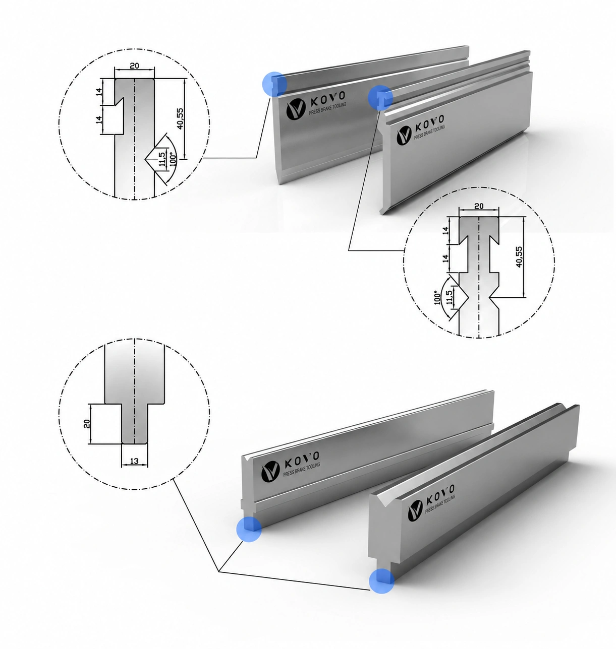 COVO · BYSTRONIC · Dies · Clamping interface