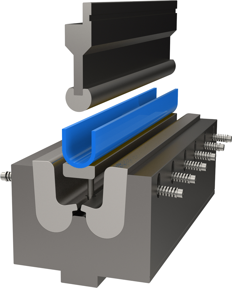 U-Bending with Movable Strips for press brake forming