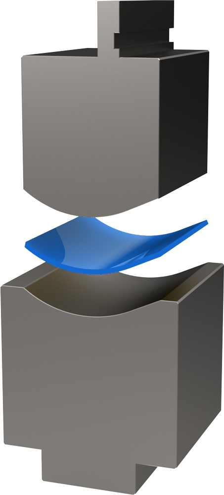 Radius Embossing Tools for press brake forming