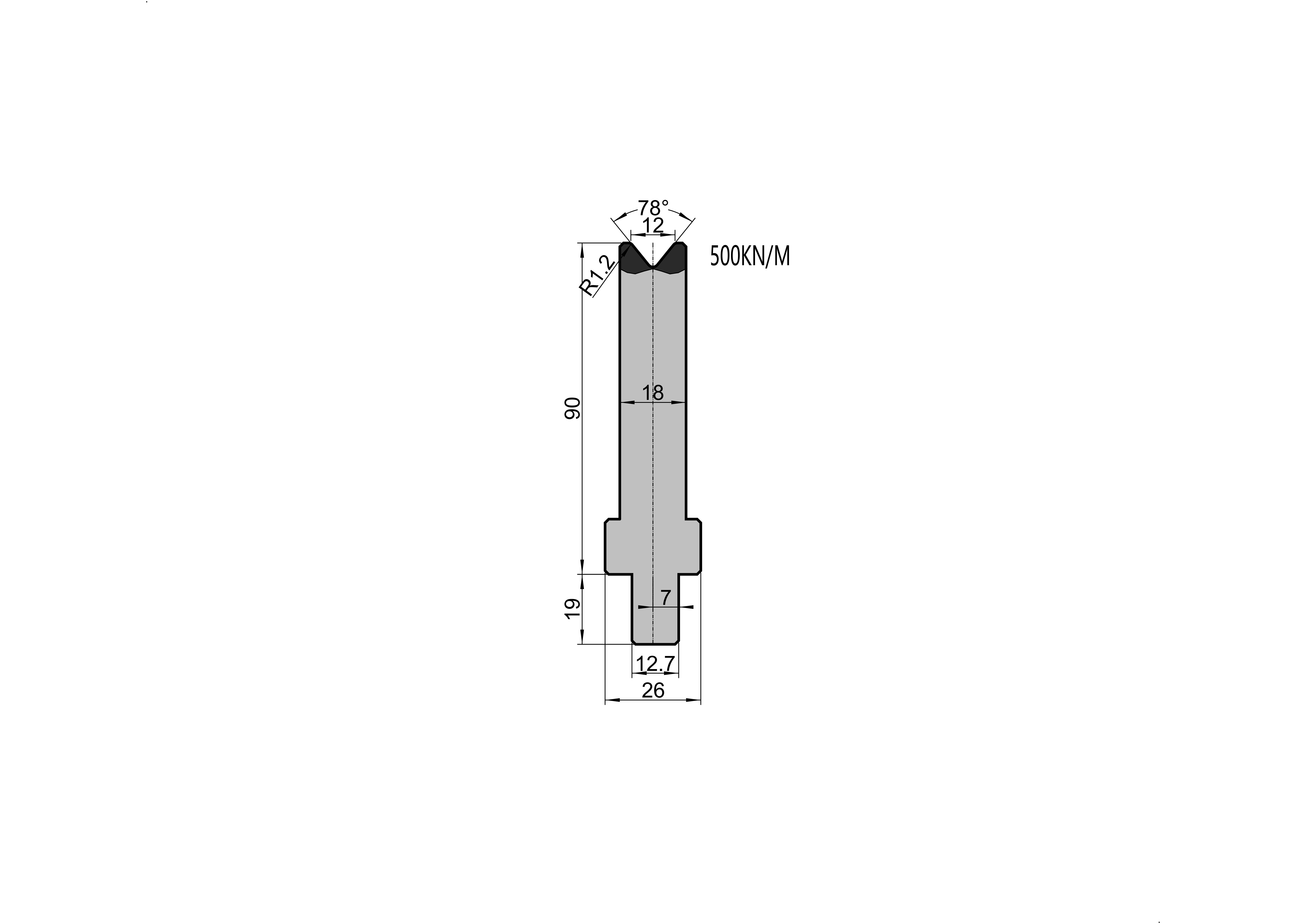 LVD Die 26.214 press brake tooling