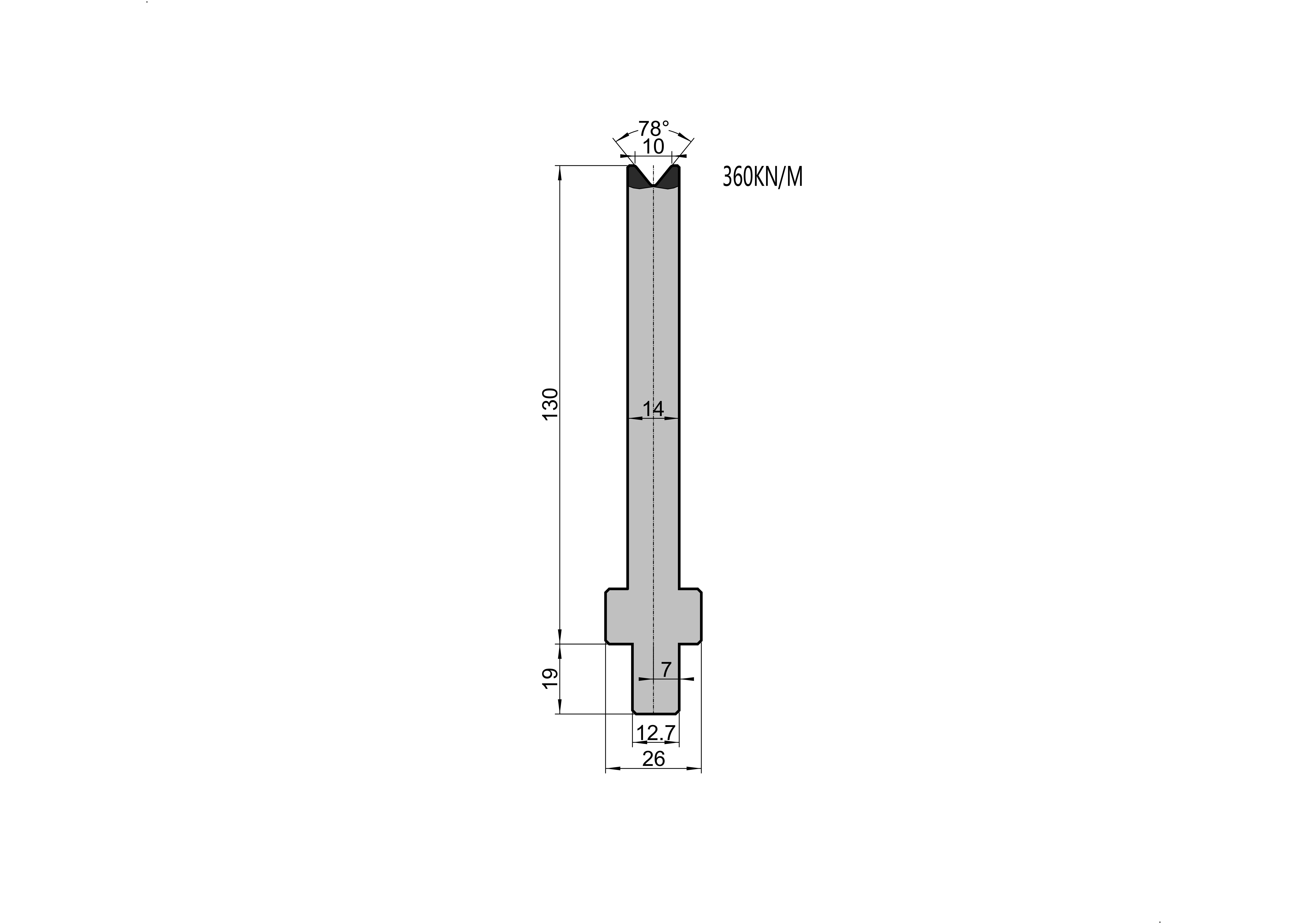 LVD Die 26.264 press brake tooling