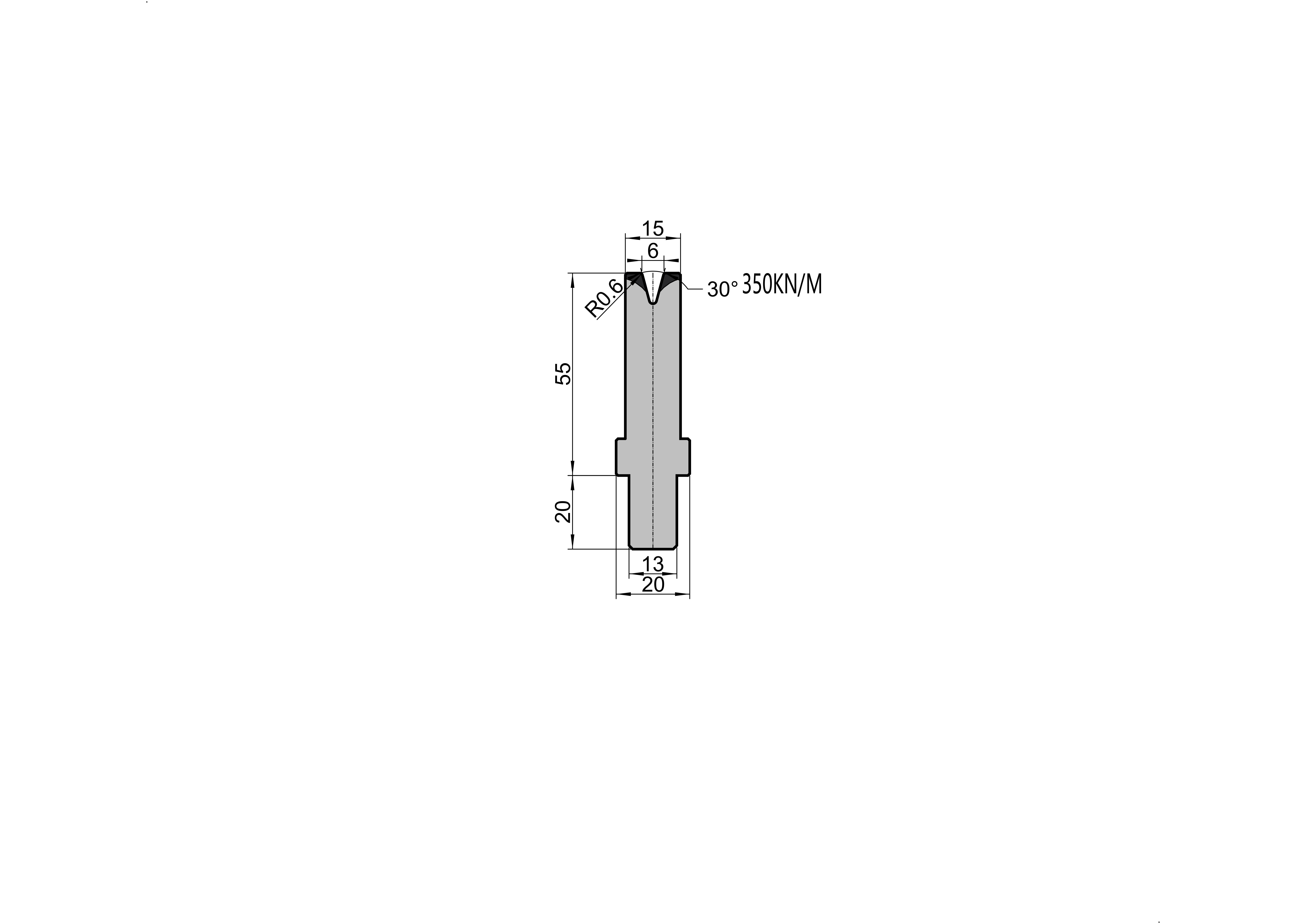 Bystronic Die 24.013 press brake tooling