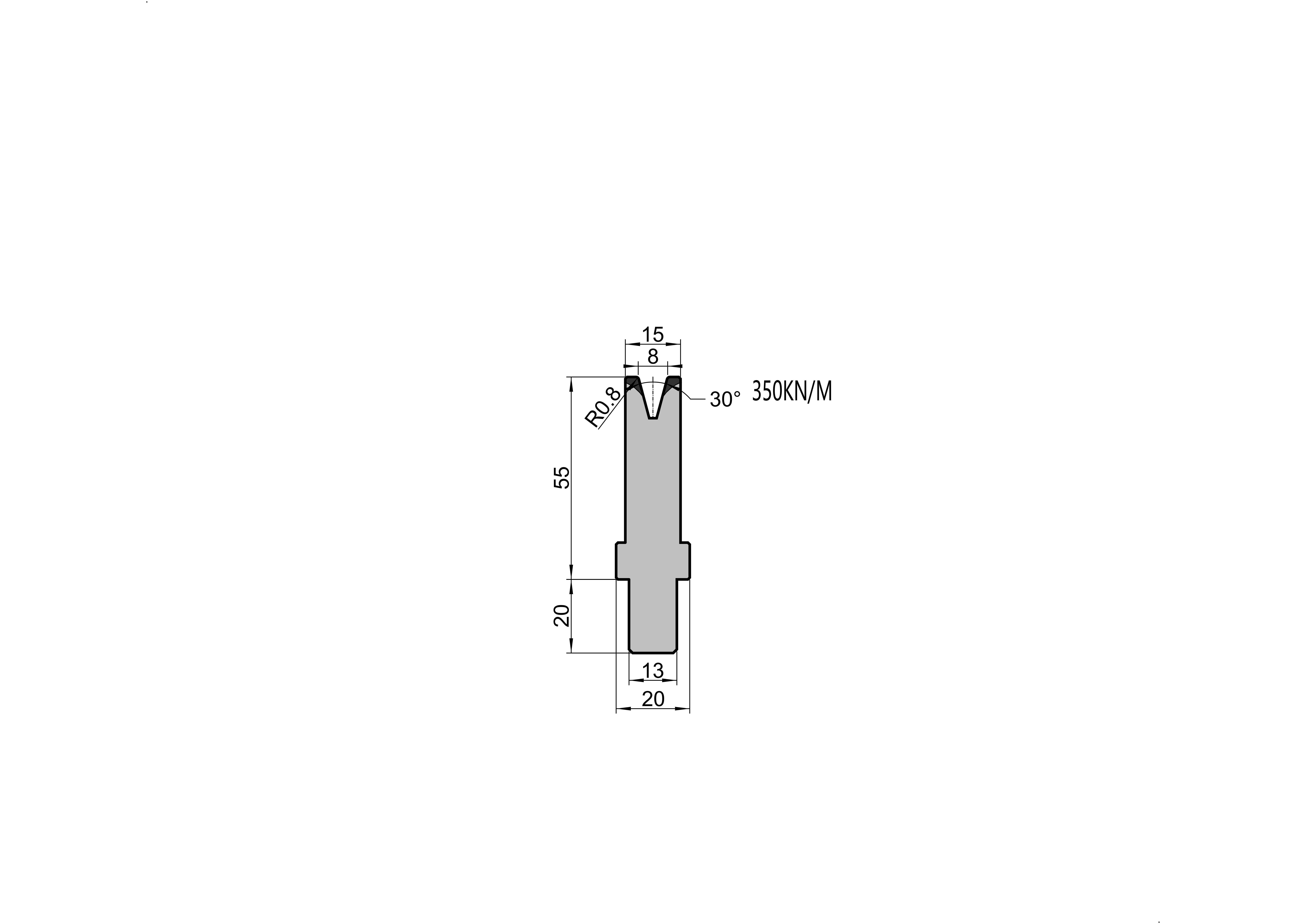 Bystronic Die 24.014 press brake tooling
