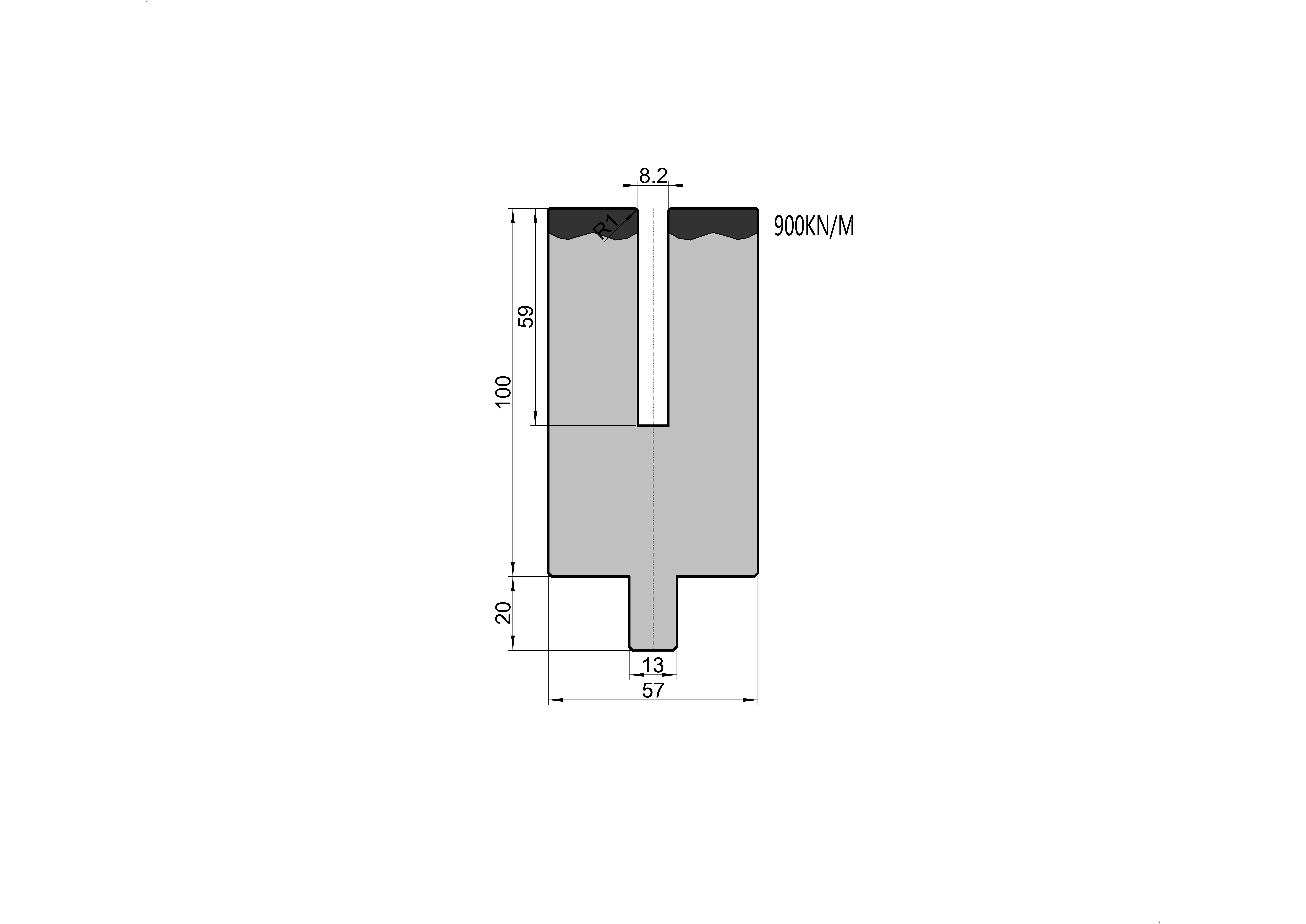 LVD Die 25.992 press brake tooling