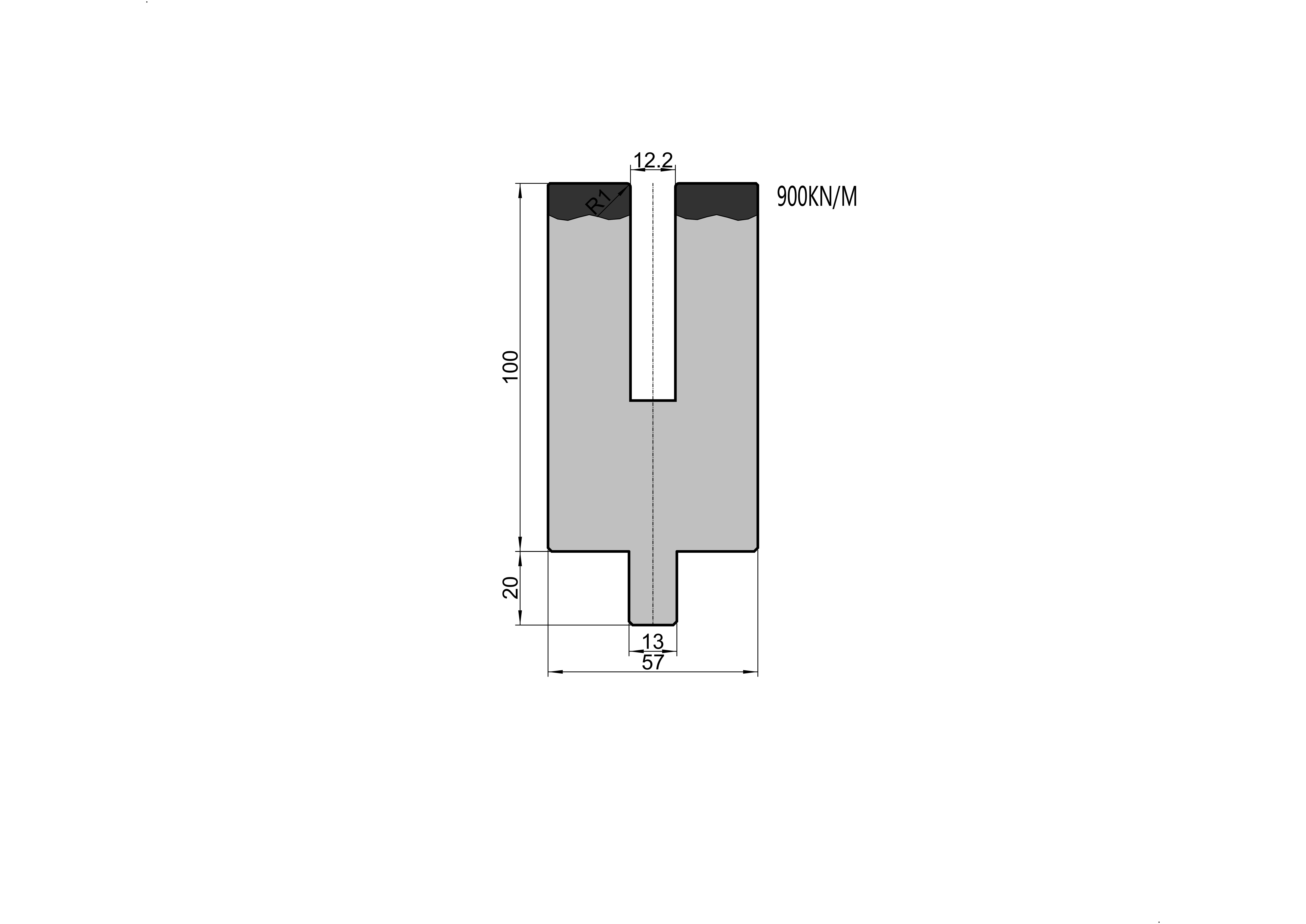 LVD Die 25.995 press brake tooling