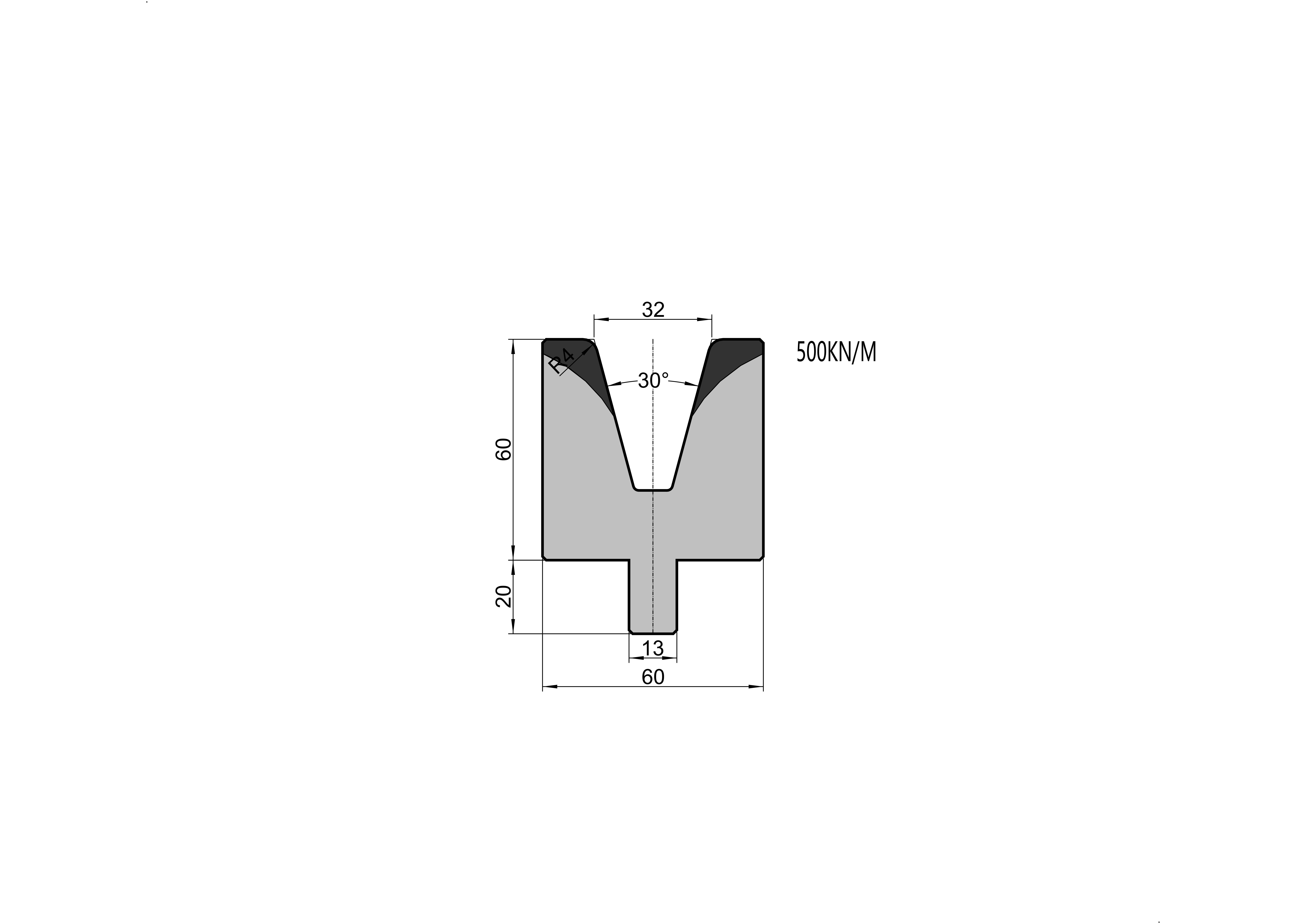 Bystronic Die 24.035 press brake tooling