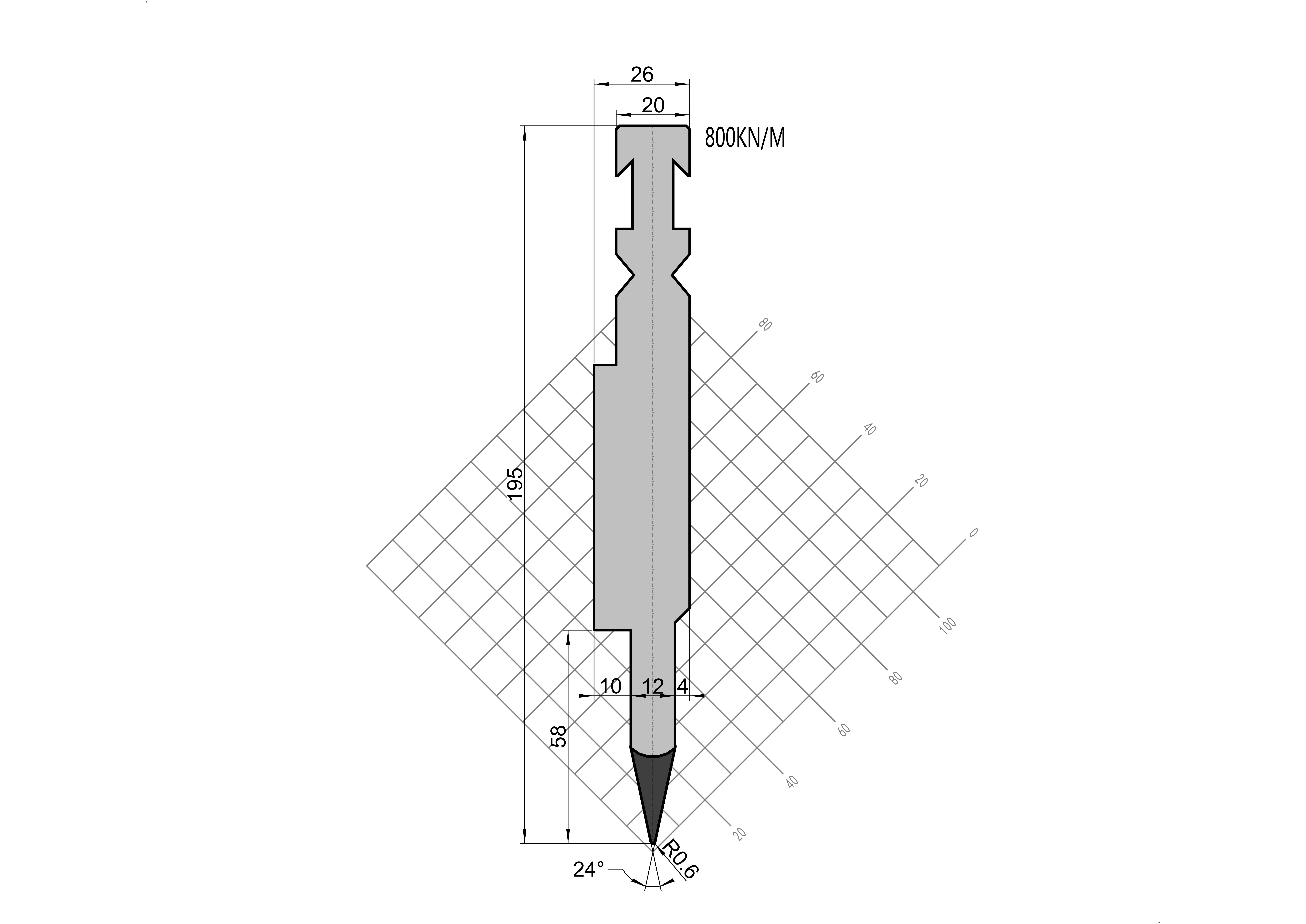 Bystronic Die 14.912 press brake tooling