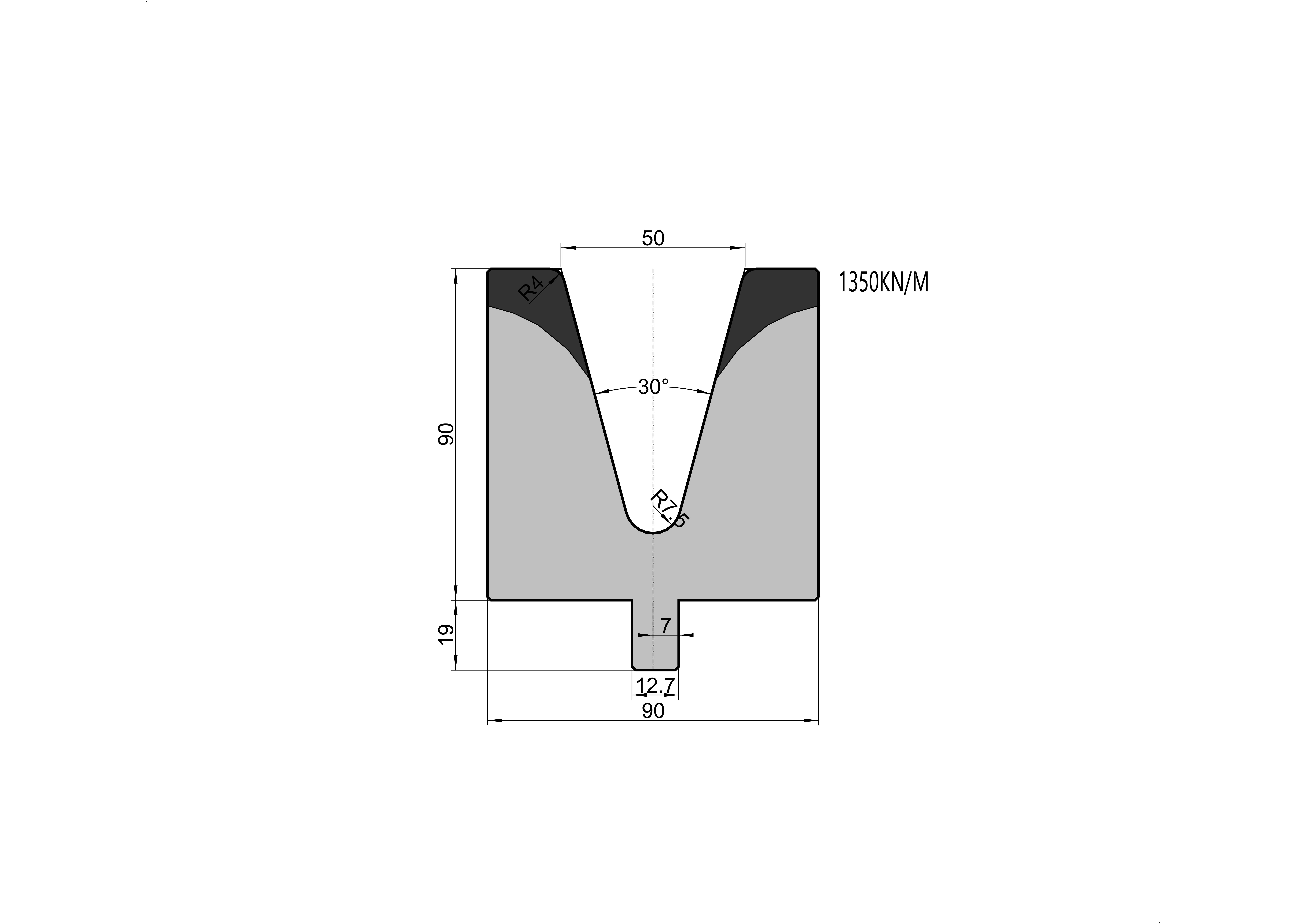 LVD Die 26.209 press brake tooling
