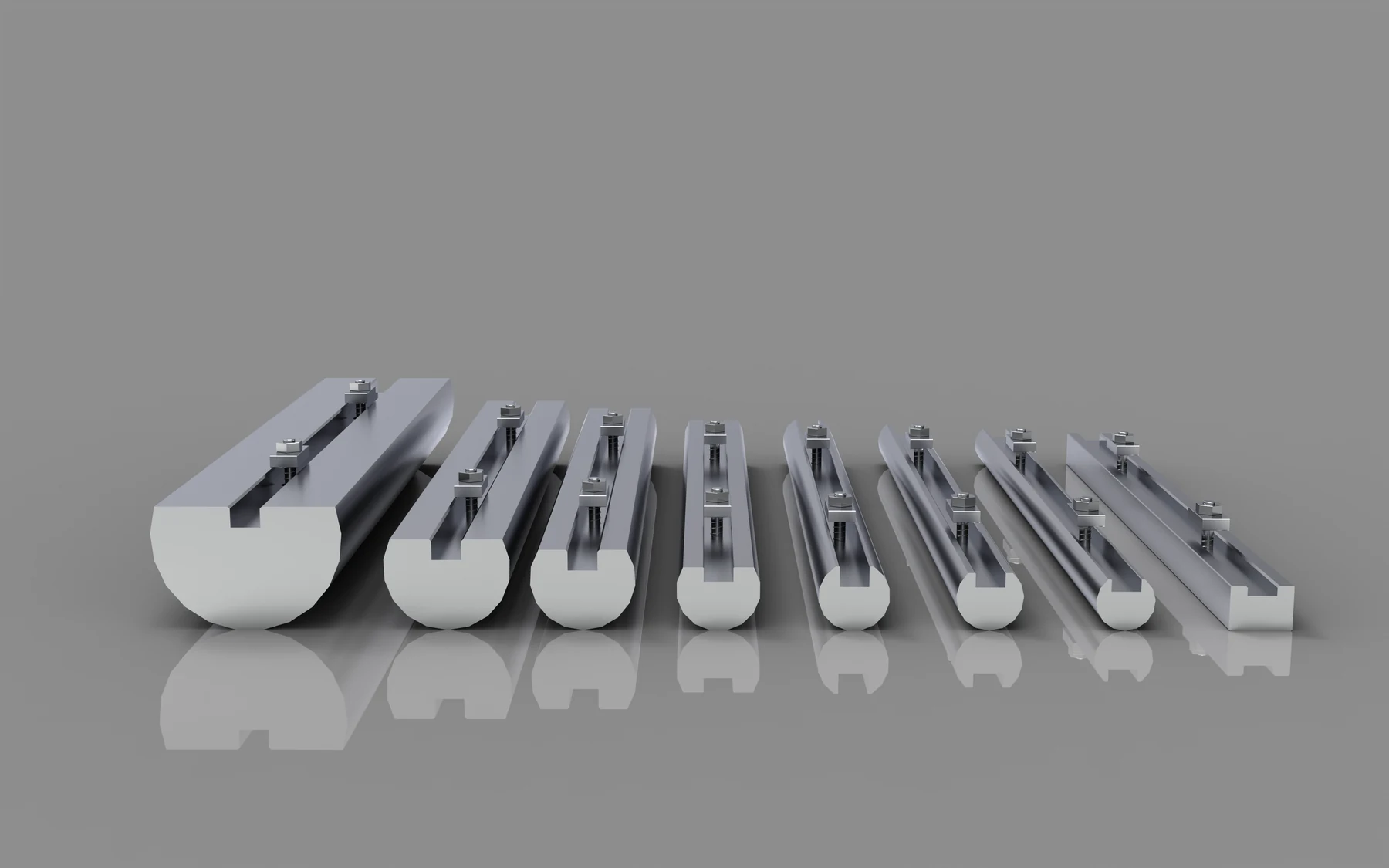 COVO radius punch used for a large-radius press brake bend
