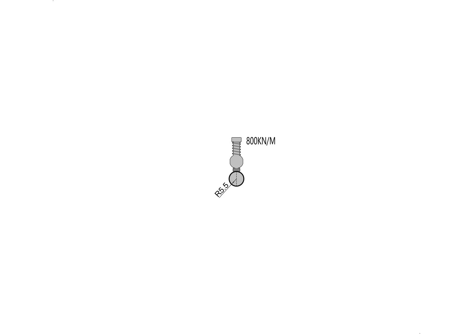 Radius Punch 10.186 - R5.5 mm press brake tooling